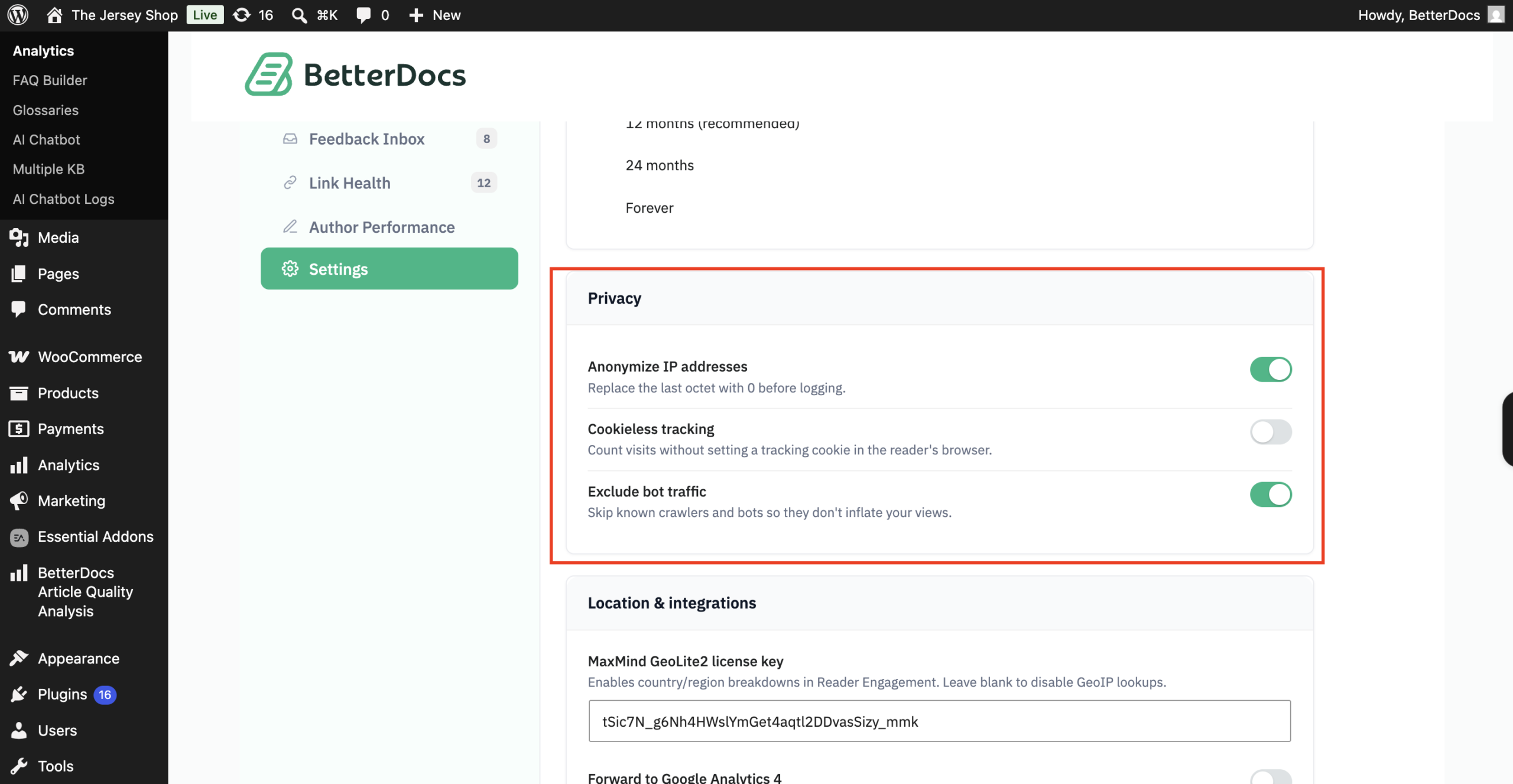 How to Configure Advanced Analytics to Evaluate the Performance of Your Knowledge Base? 13 Privacy Settings