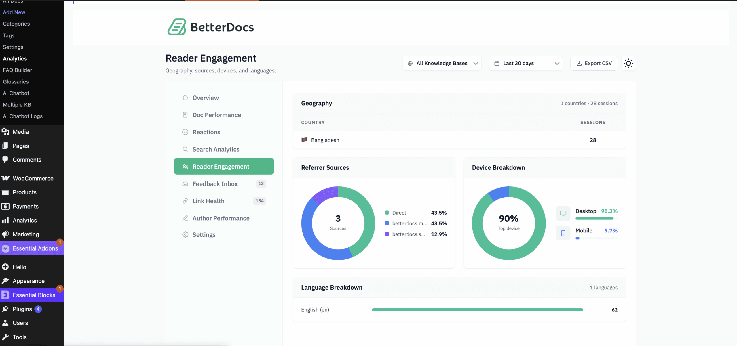 How to Configure Advanced Analytics to Evaluate the Performance of Your Knowledge Base? 8 Reader Engagement and Geography