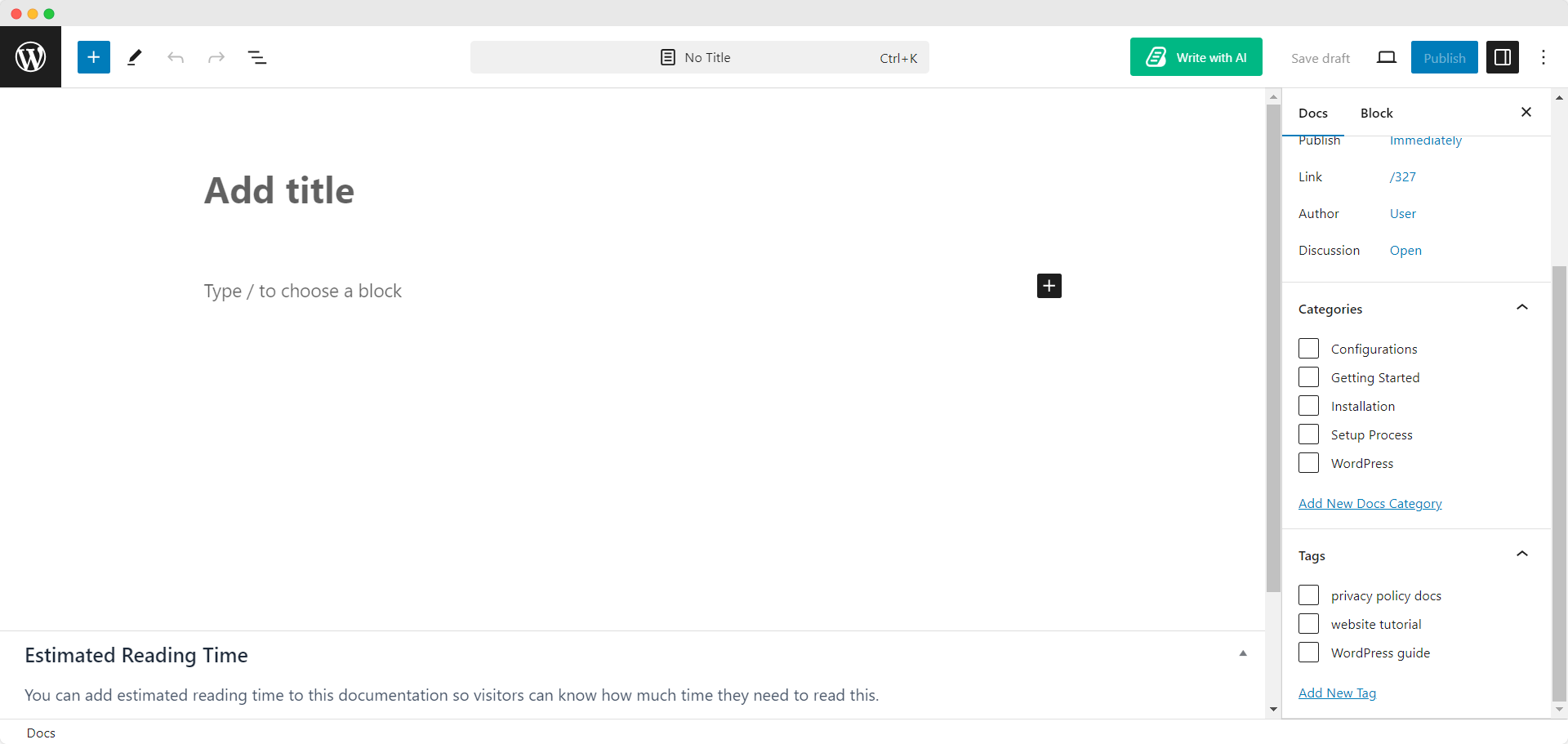 How to Manage Categories & Tags in BetterDocs? 3 Assign Categories And Tags to Your Documentation Page