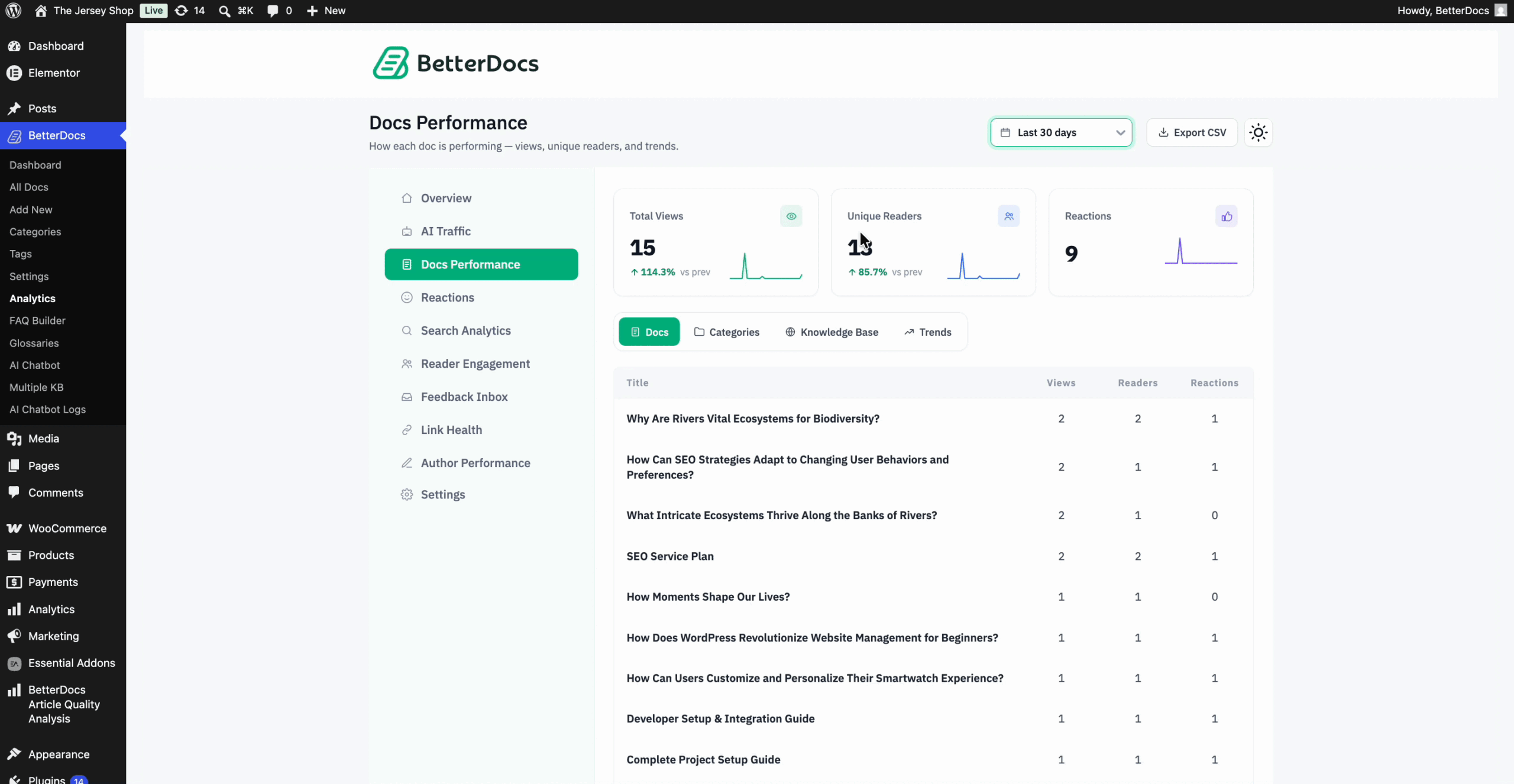 How to Configure Advanced Analytics to Evaluate the Performance of Your Knowledge Base? 6 Article Performance