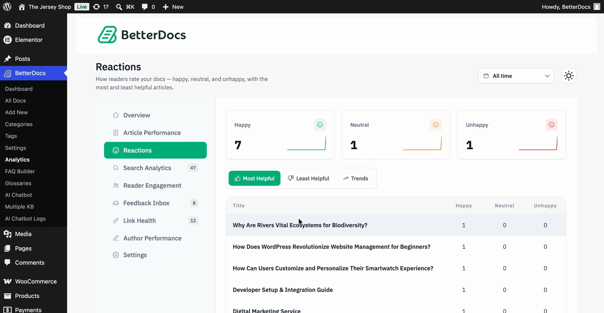 How to Configure Advanced Analytics to Evaluate the Performance of Your Knowledge Base? 6 Check reactions