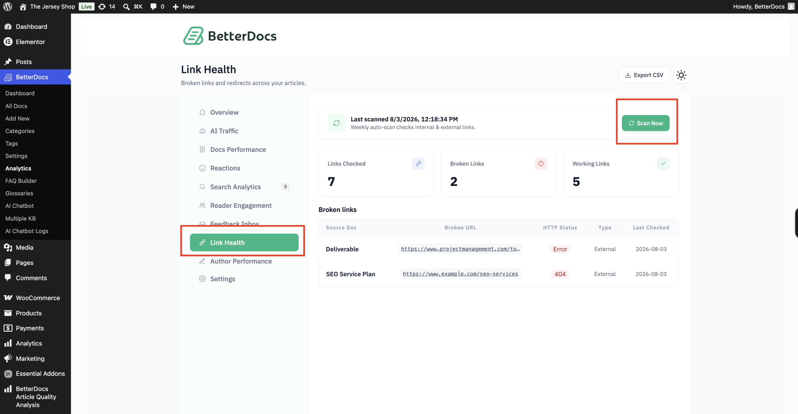 How to Configure Advanced Analytics to Evaluate the Performance of Your Knowledge Base? 11 Link Health