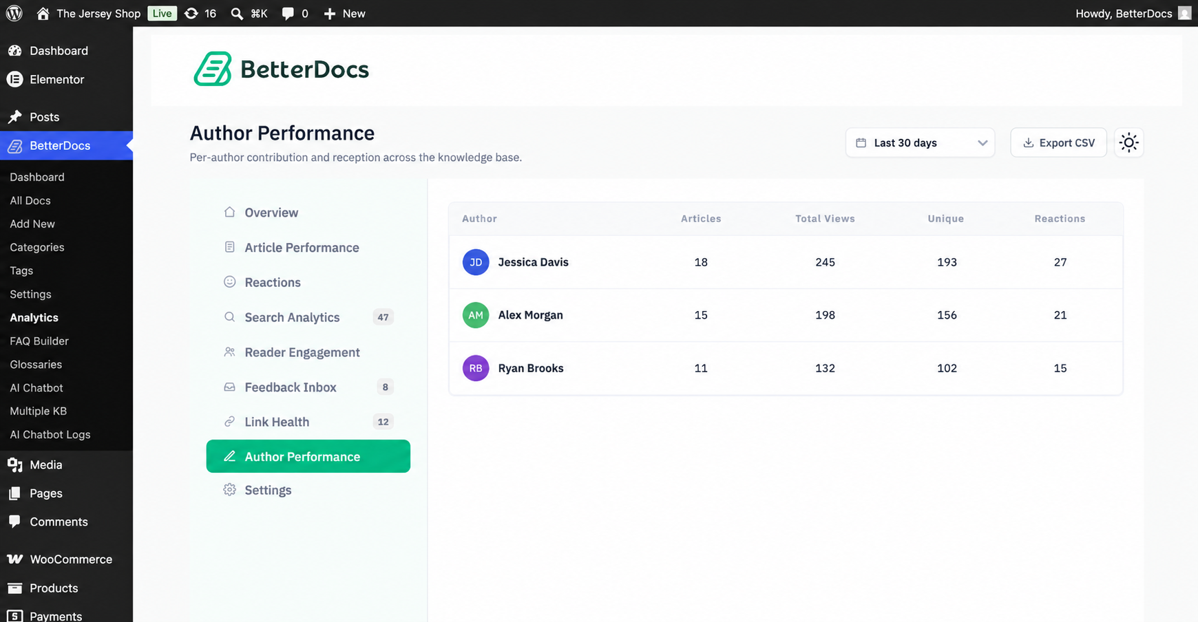 How to Configure Advanced Analytics to Evaluate the Performance of Your Knowledge Base? 11 Author Performance