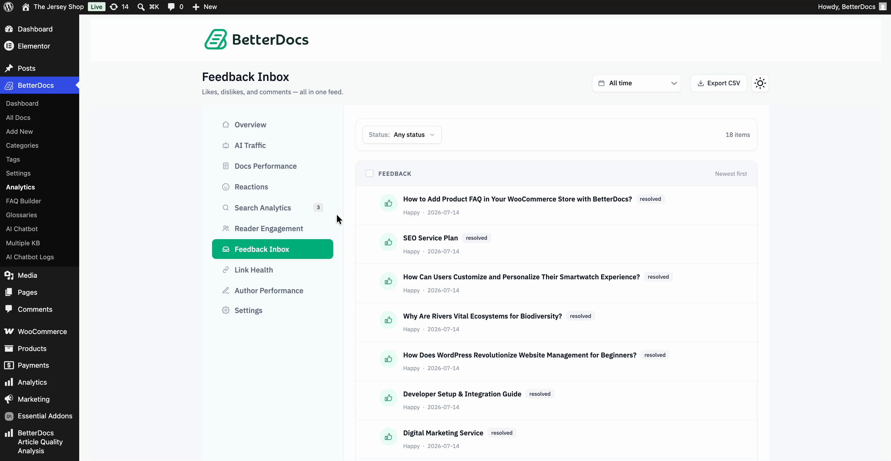 How to Configure Advanced Analytics to Evaluate the Performance of Your Knowledge Base? 10 Review and Resolve feedback