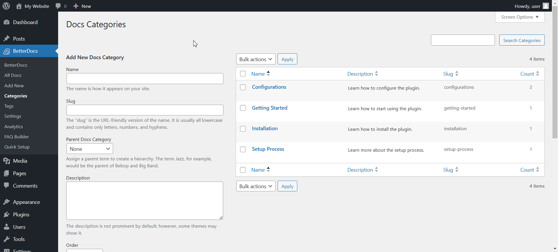 How to Manage Categories & Tags in BetterDocs? - BetterDocs
