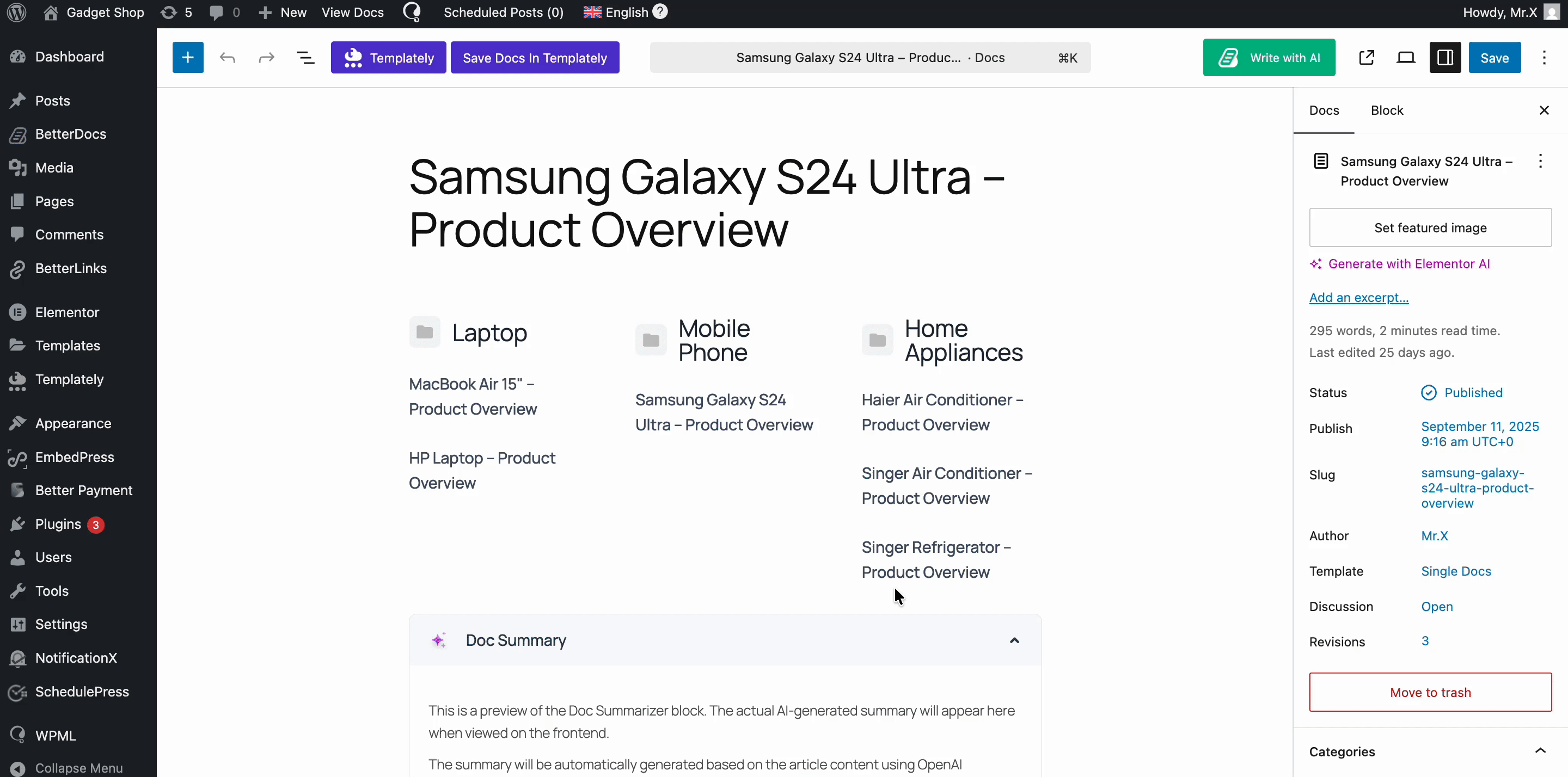Translate documents manually