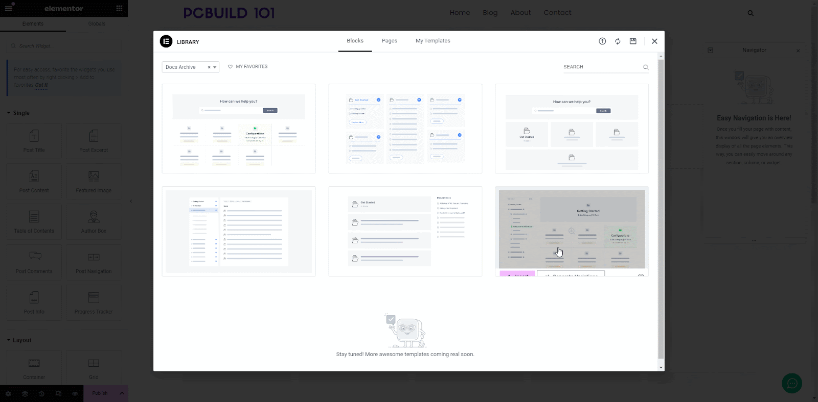 How To Configure Docs Page With Elementor?