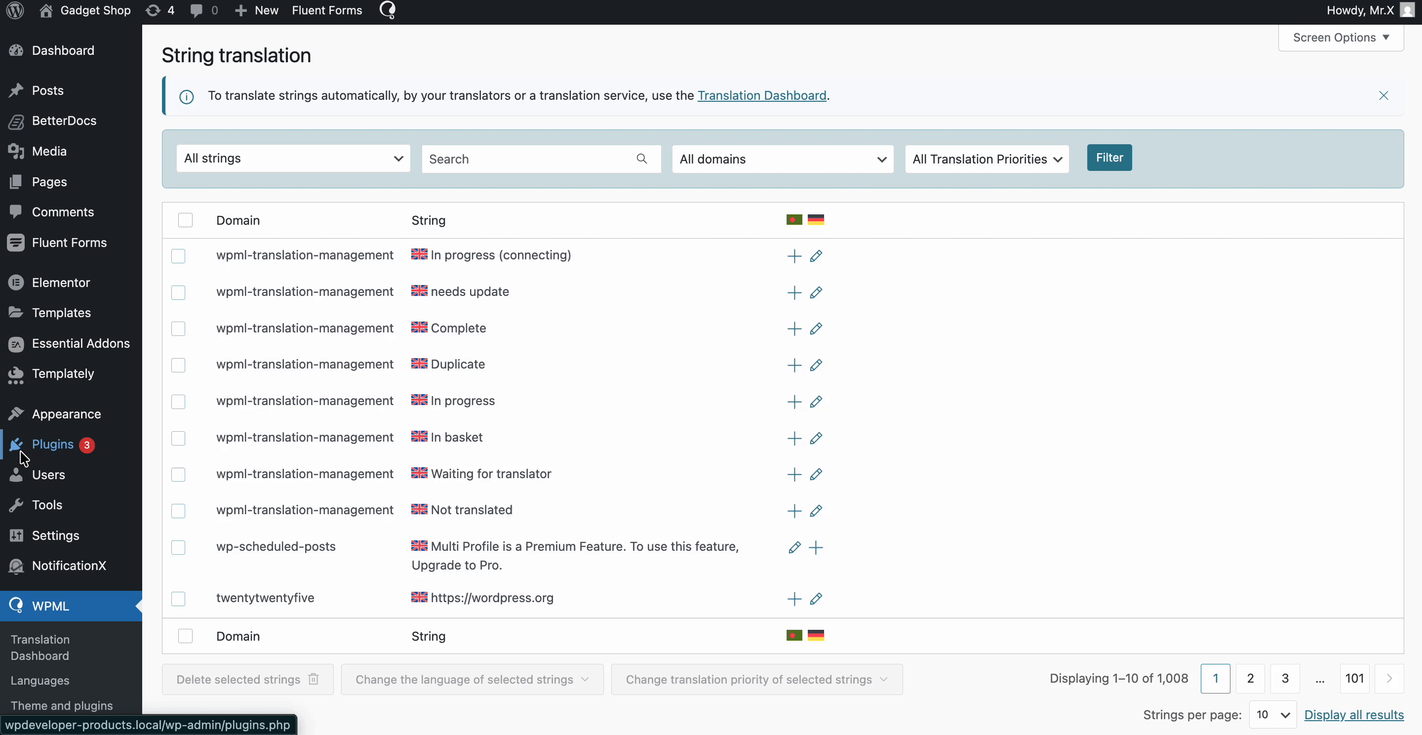 Guide To Translate BetterDocs WordPress Documentation With WPML 13 WPML String Translation 2