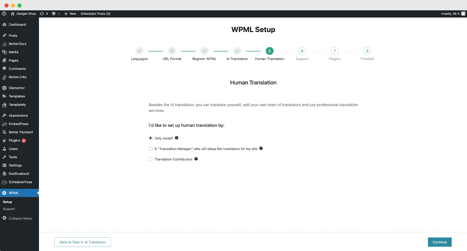 Guide To Translate BetterDocs WordPress Documentation With WPML 5 WPML Setup 5