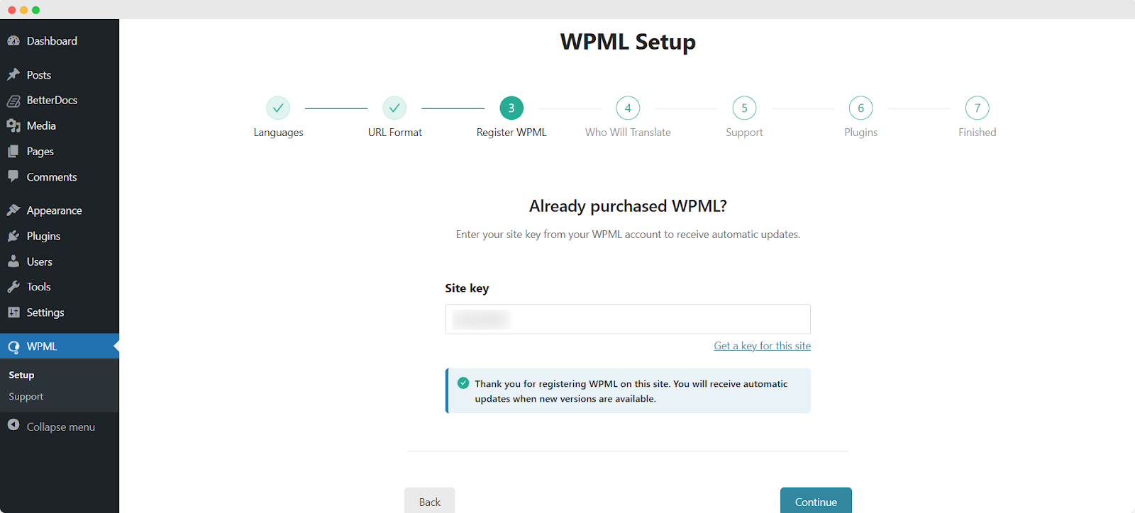 How To Translate Single Docs Of BetterDocs Using WPML 4 Translate BetterDocs WordPress Documentation WPML