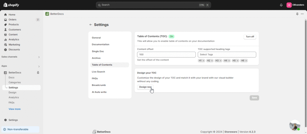 How To Add A Sticky Table Of Contents With BetterDocs?