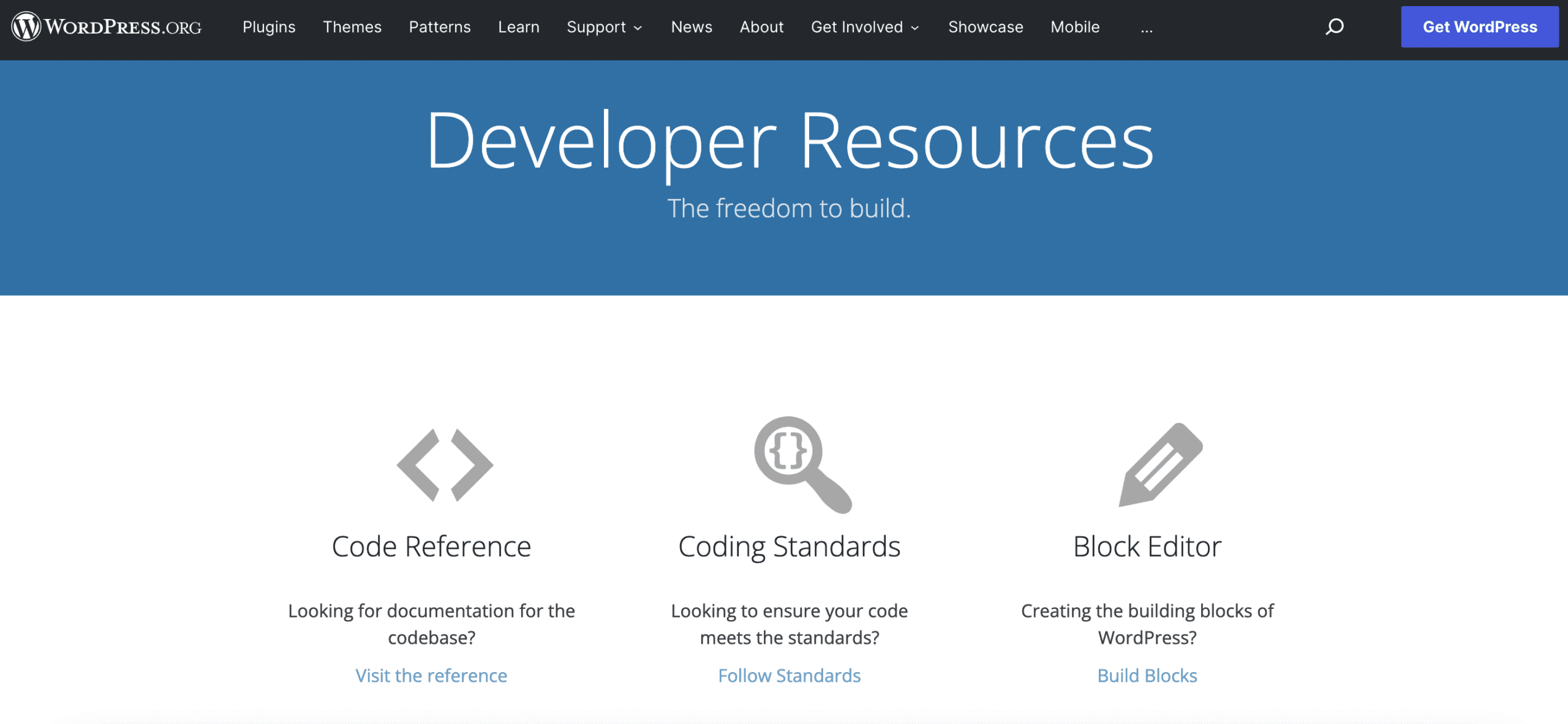 wordpress developer documentation 