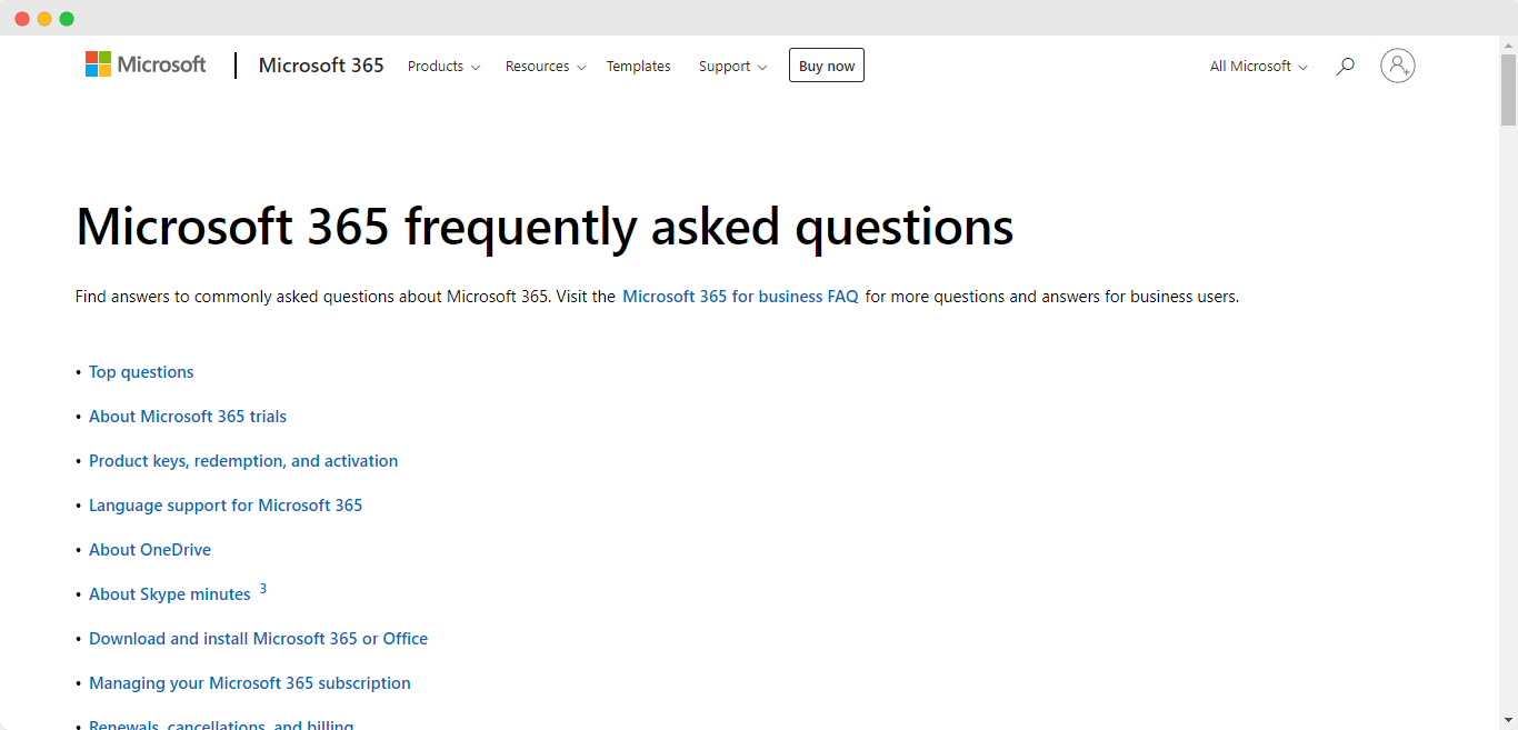 FAQ Page