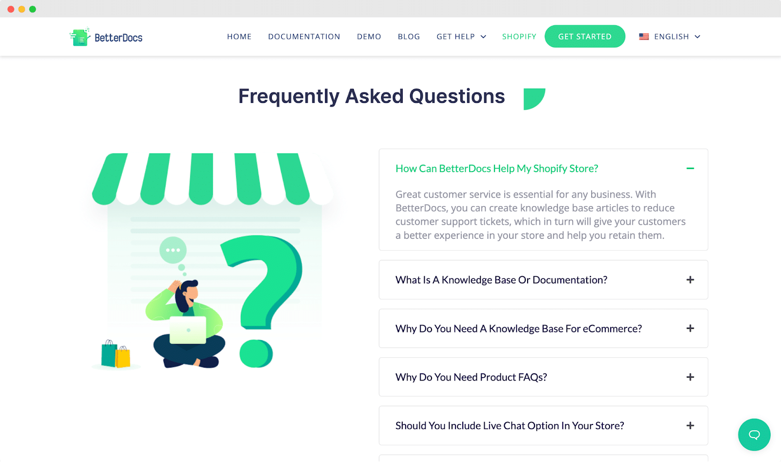FAQ In Shopify