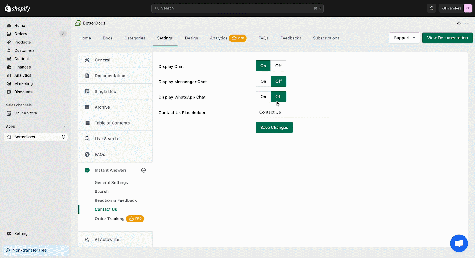 Integrate WhatsApp With BetterDocs