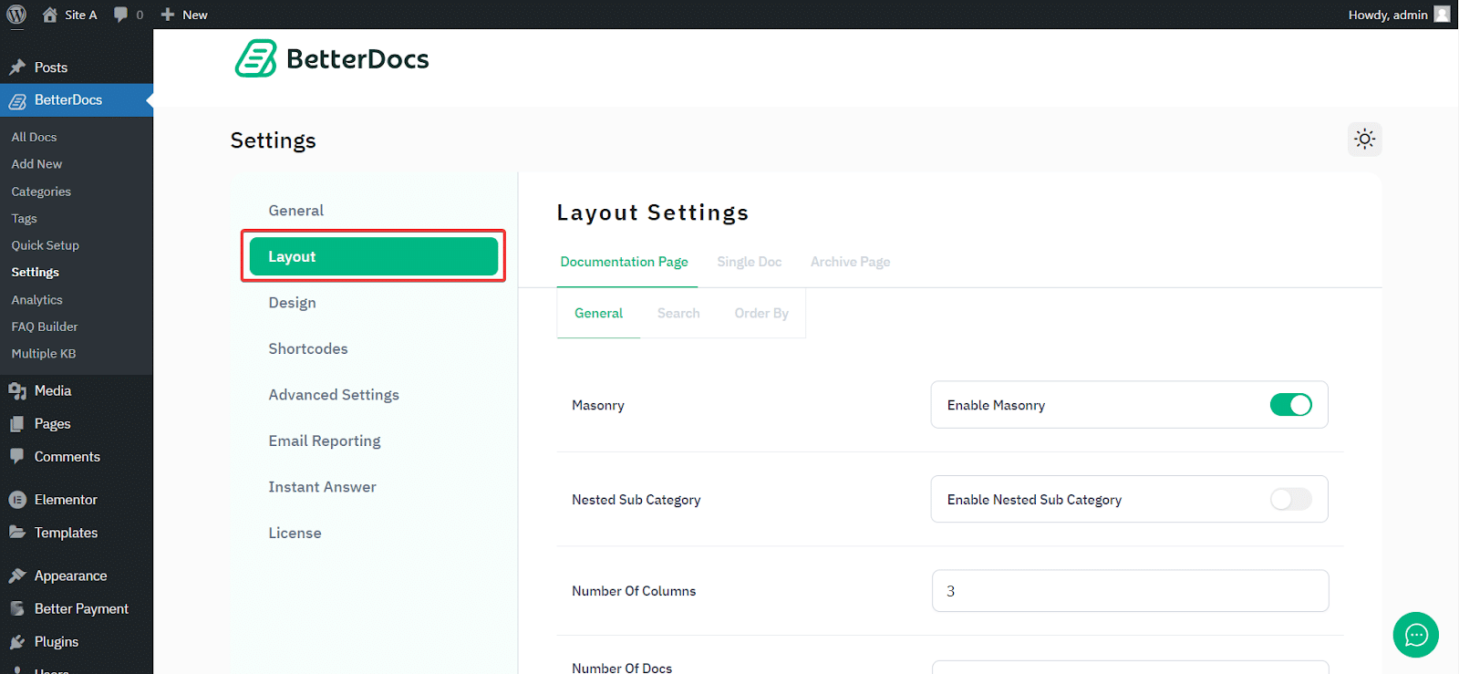 Documentation Homepage BetterDocs