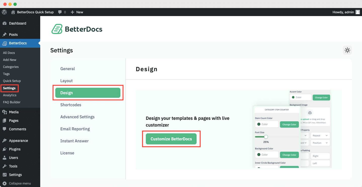 BetterDocs FAQ Builder