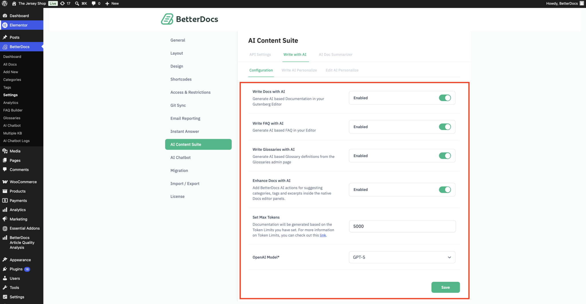 How To Configure The Write With AI Feature In BetterDocs? - BetterDocs