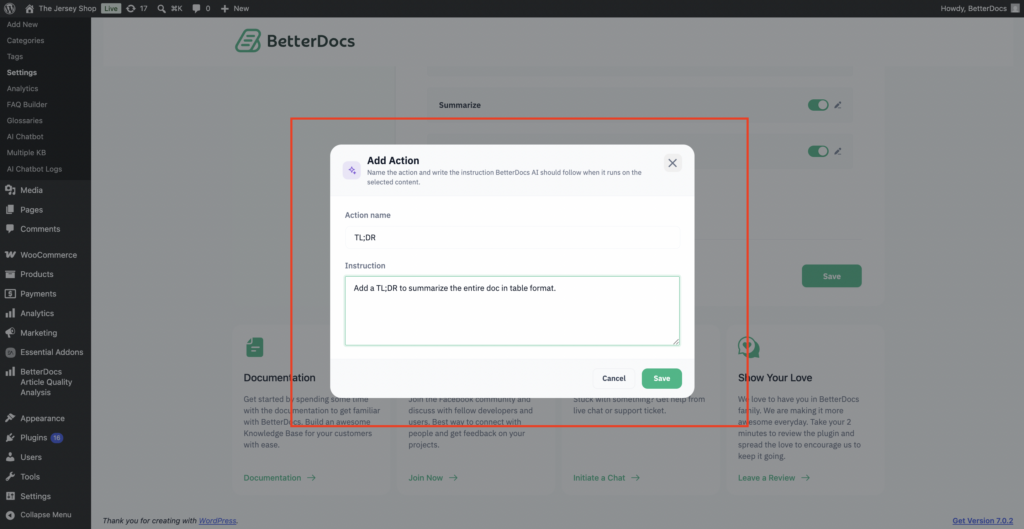 How To Configure The Write With AI Feature In BetterDocs? - BetterDocs