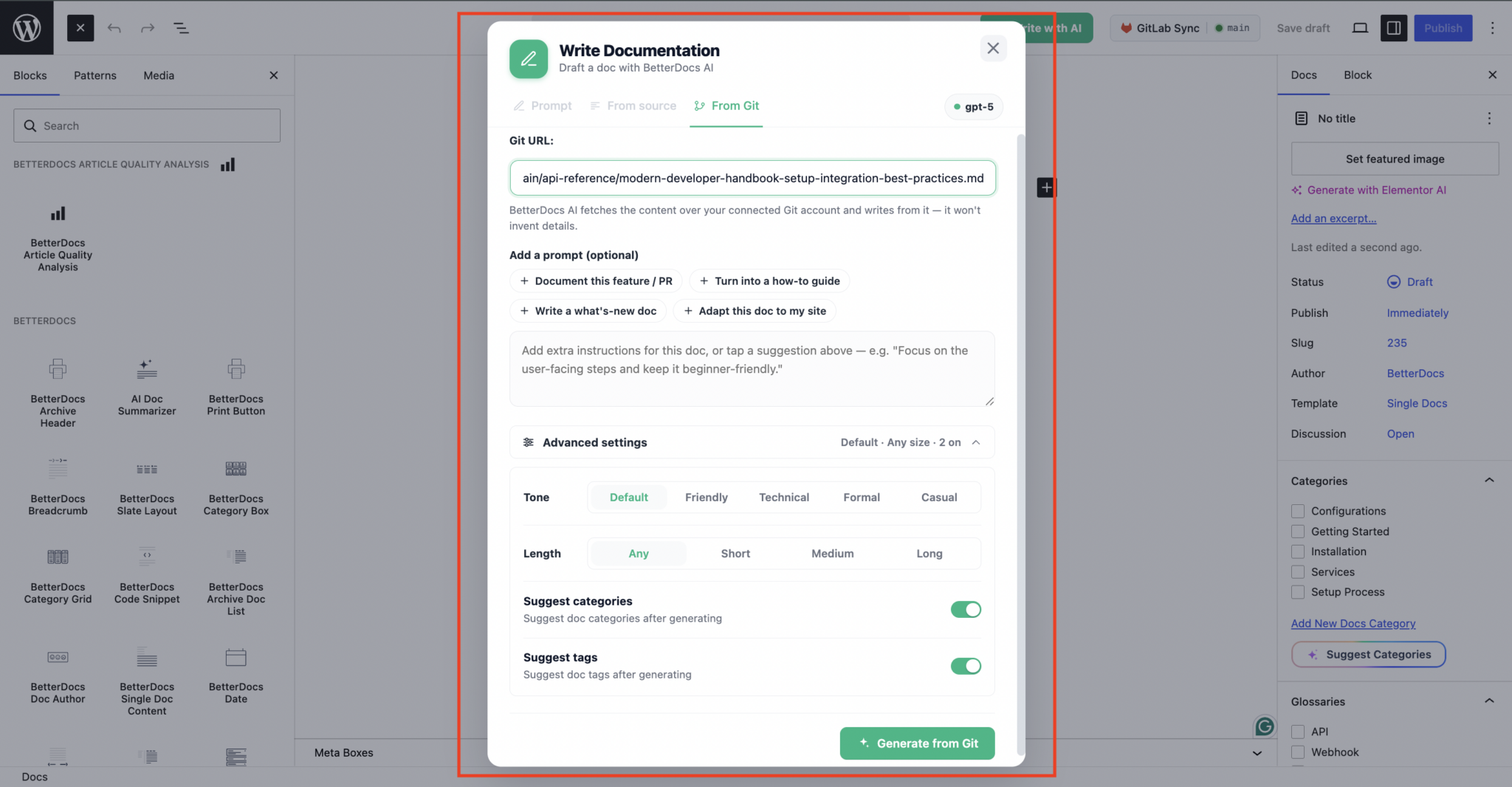 How To Configure The Write With AI Feature In BetterDocs? - BetterDocs