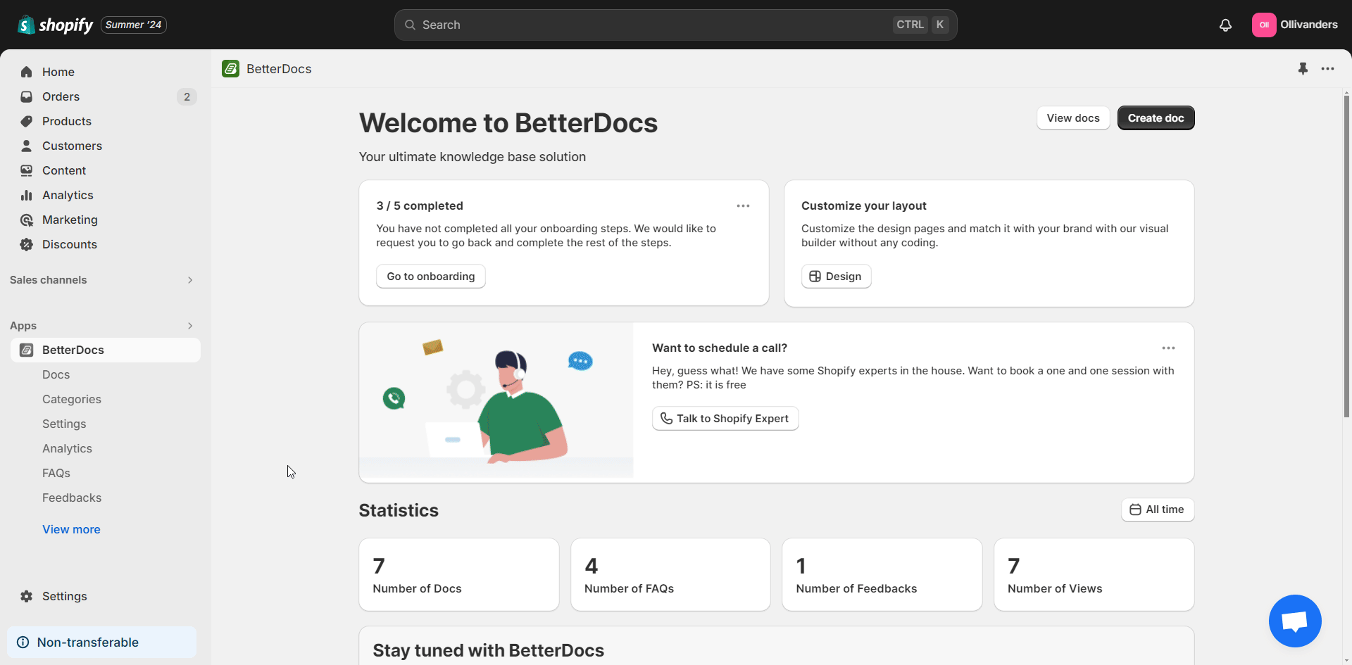 Navigate to the ‘Design FAQs’ Option in BetterDocs