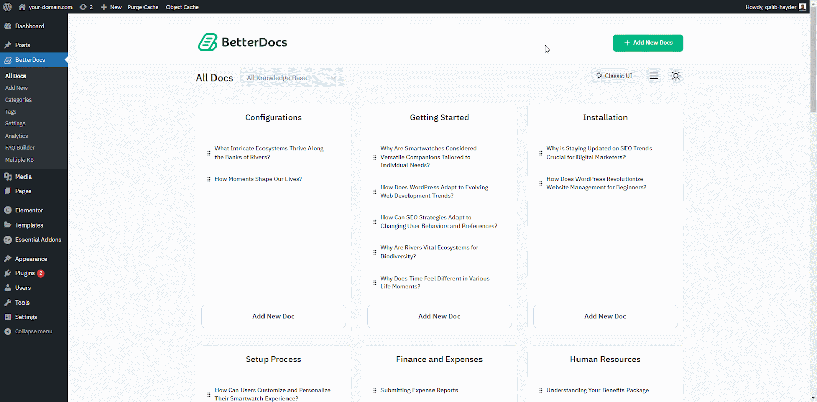 BetterDocs Grid View