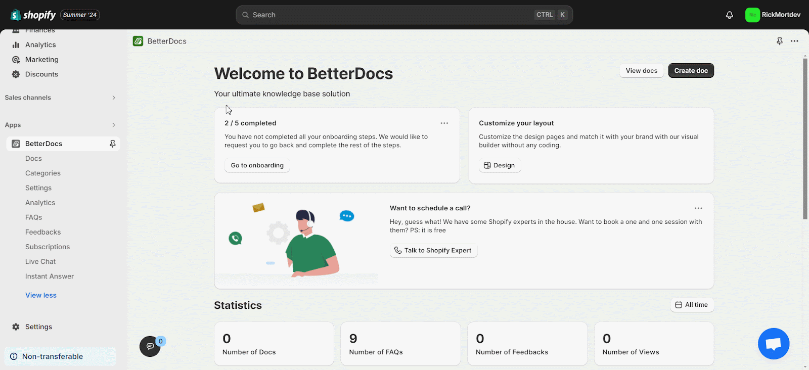 Integrate Messenger With BetterDocs For Shopify
