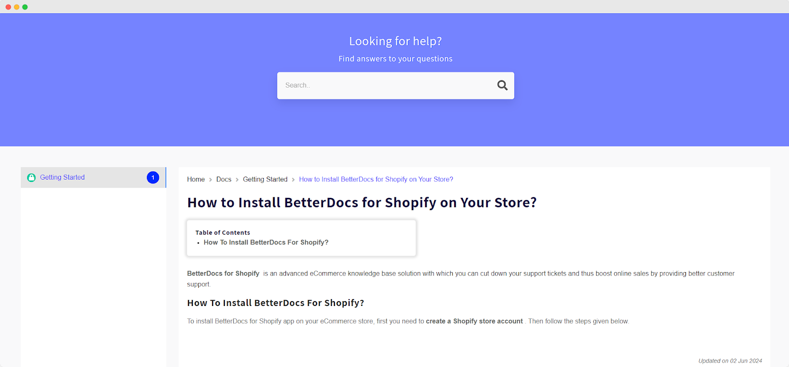 Add New Documentation In Shopify With BetterDocs