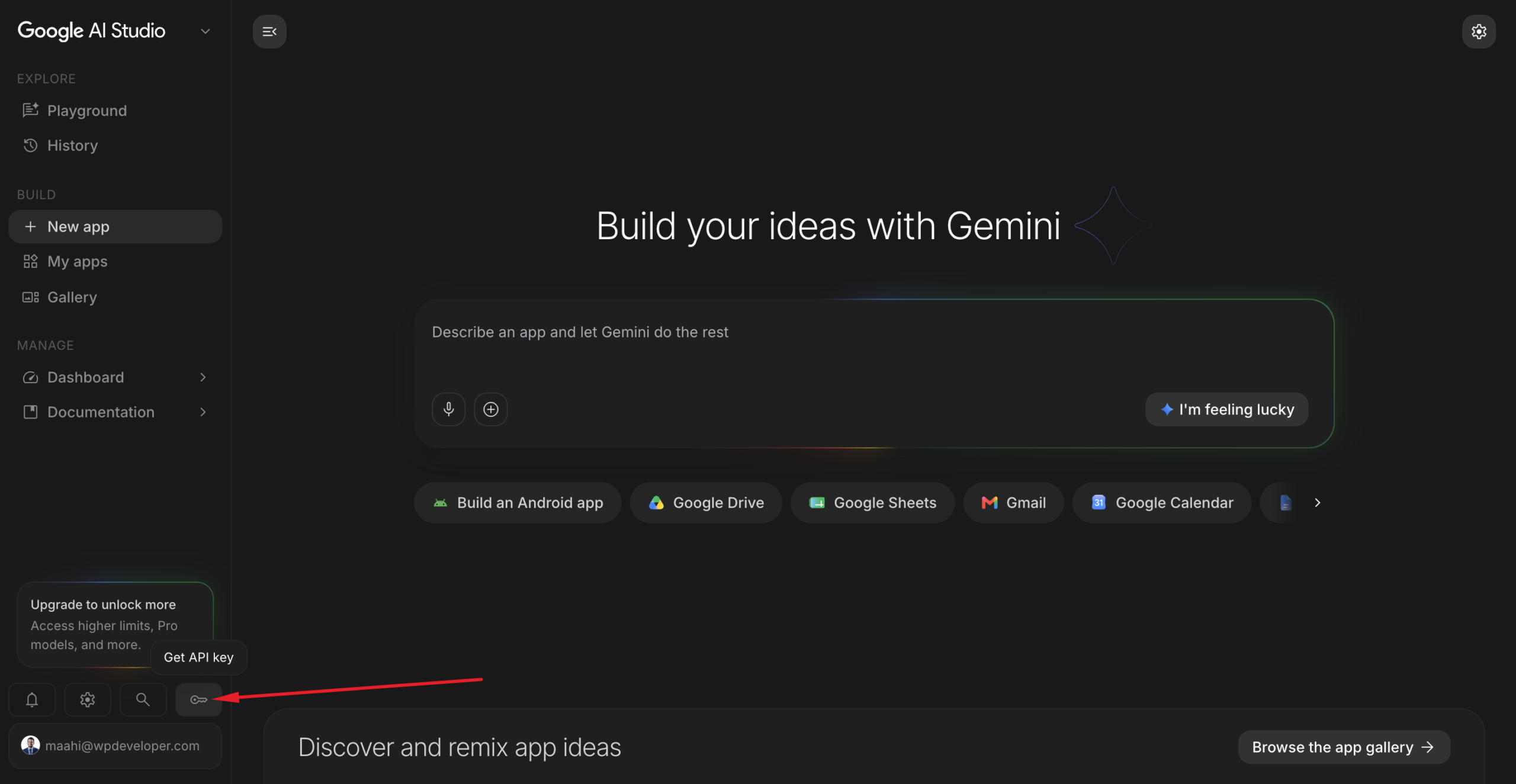 Gemini API key