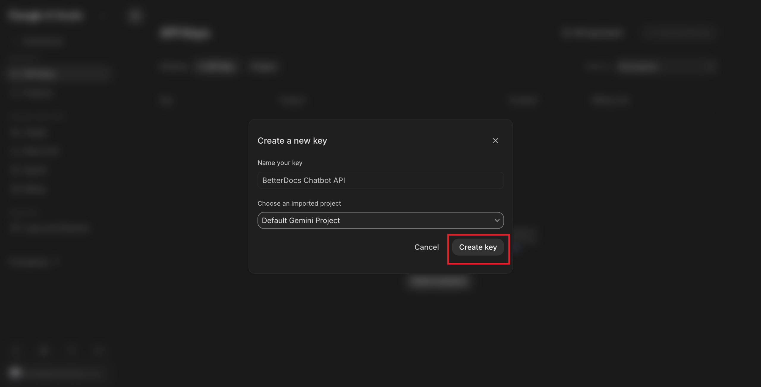 Create Key