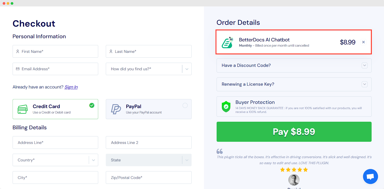 Purchase BetterDocs AI Chatbot