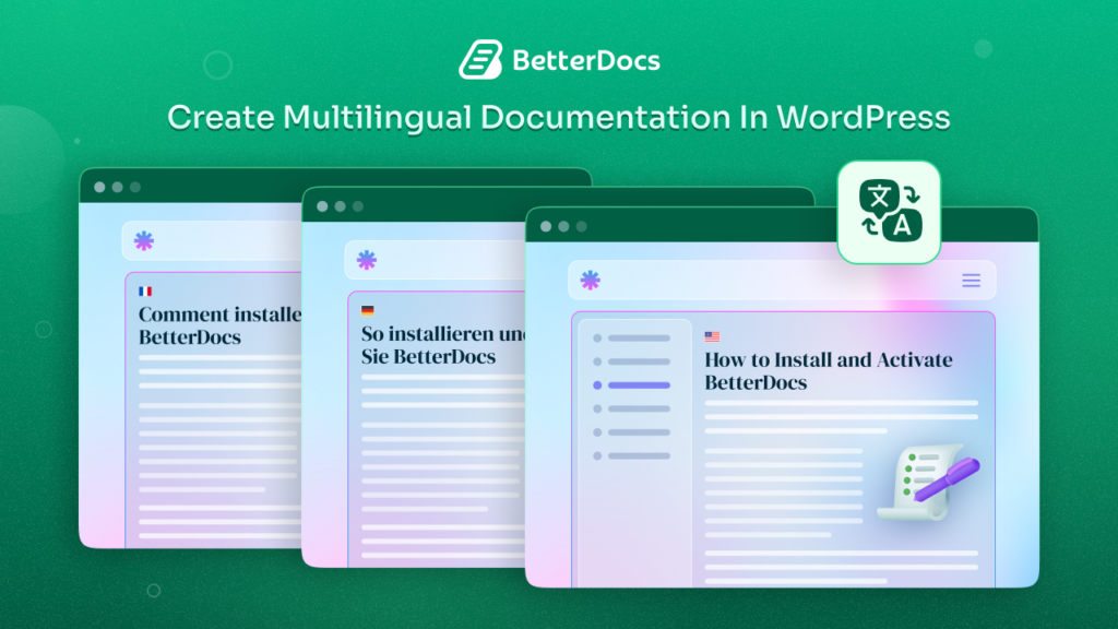 create multilingual documentation in WordPress