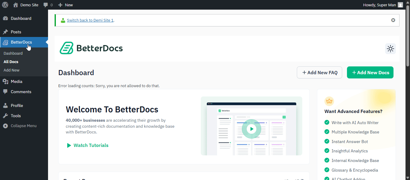 How to Configure Advanced Customization Rules for Internal Knowledge Base with BetterDocs 7 Configure Advanced Customization Rules
