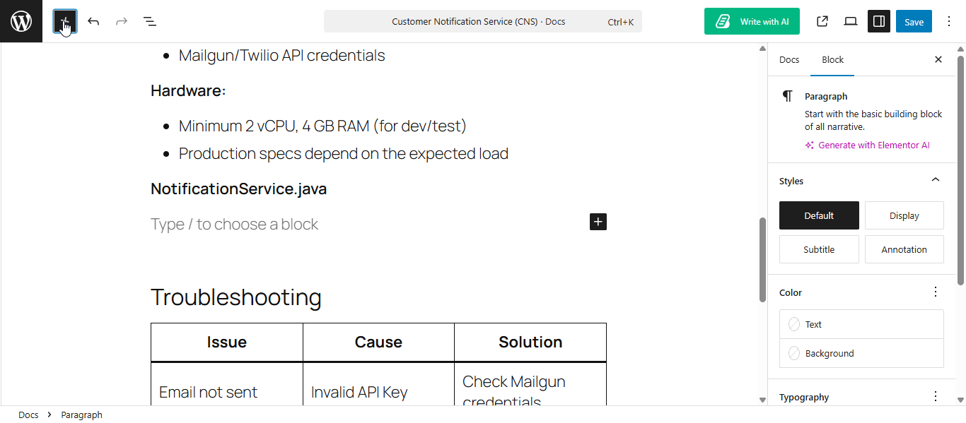 How to Configure Code Snippet in BetterDocs? 10 Configure Code Snippet: Add The Block