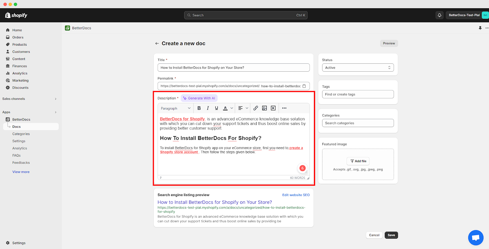 How to Reduce Support Tickets on Shopify with a Smart Help Center? 3 Reduce Support Tickets on Shopify:Generate Content