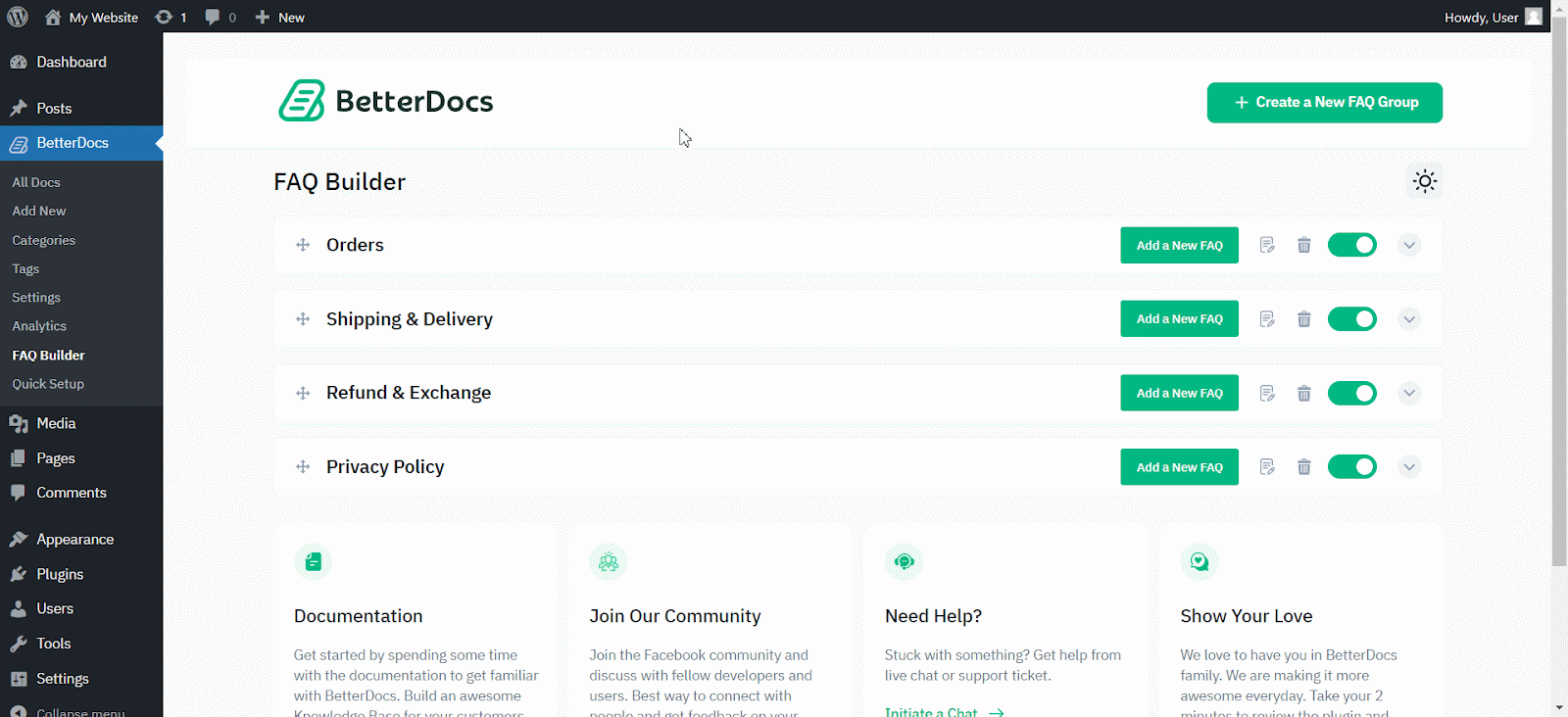 Knowledge Base vs FAQ: What Does Your Website Need? 5 FAQ with AI by BetterDocs