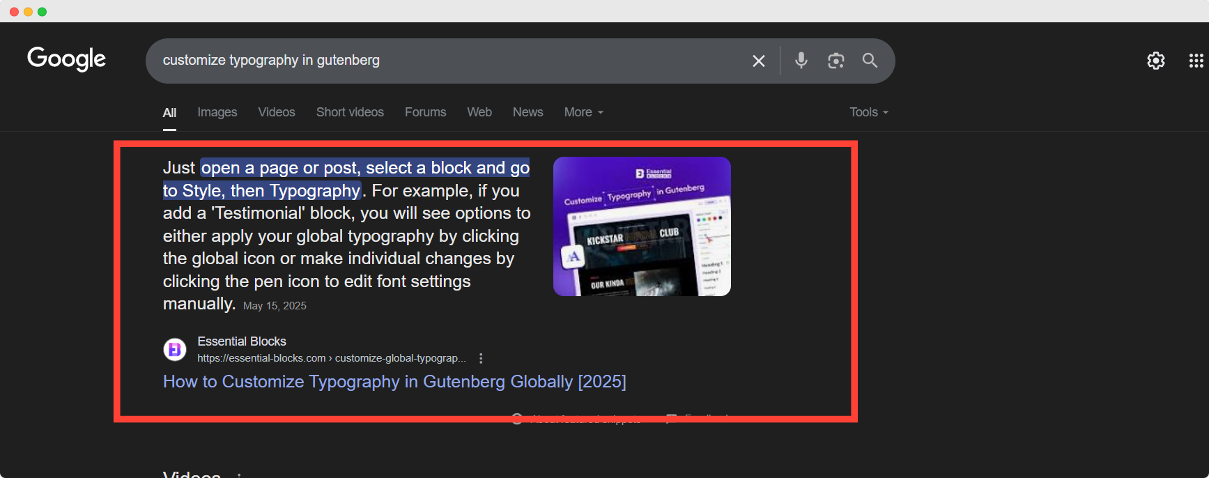 Knowledge Base SEO Benefits: Featured Snippet