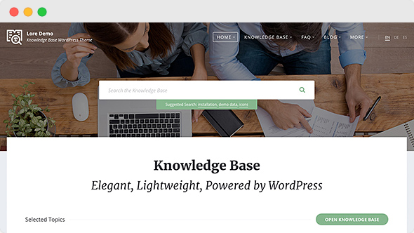 10 Best WordPress Documentation Themes for Your Website 4 Lore