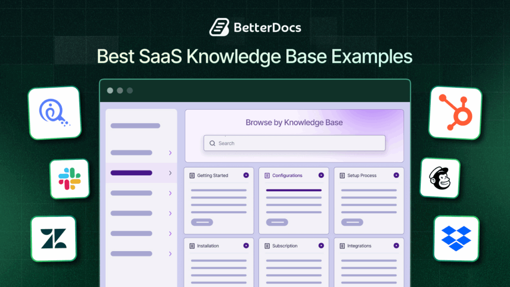 Best Knowledge Base Examples from top SaaS companies