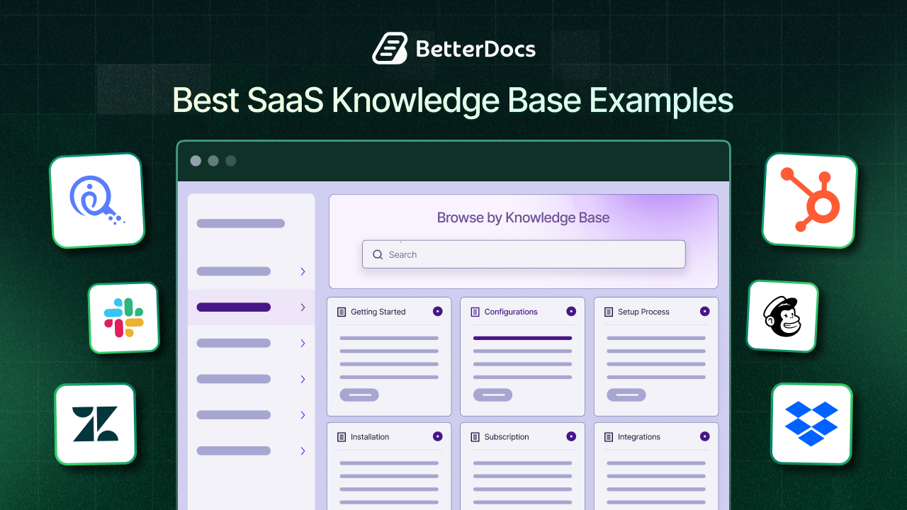 Top SaaS Companies with the Best Knowledge Base Examples