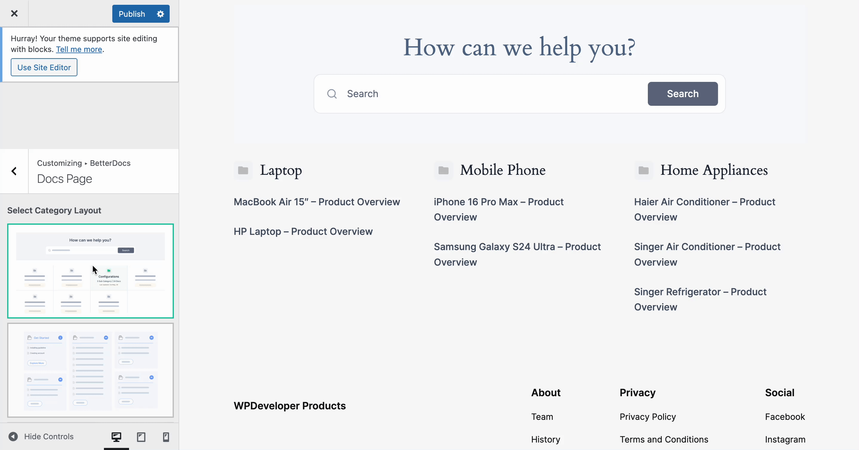 BetterDocs Layout