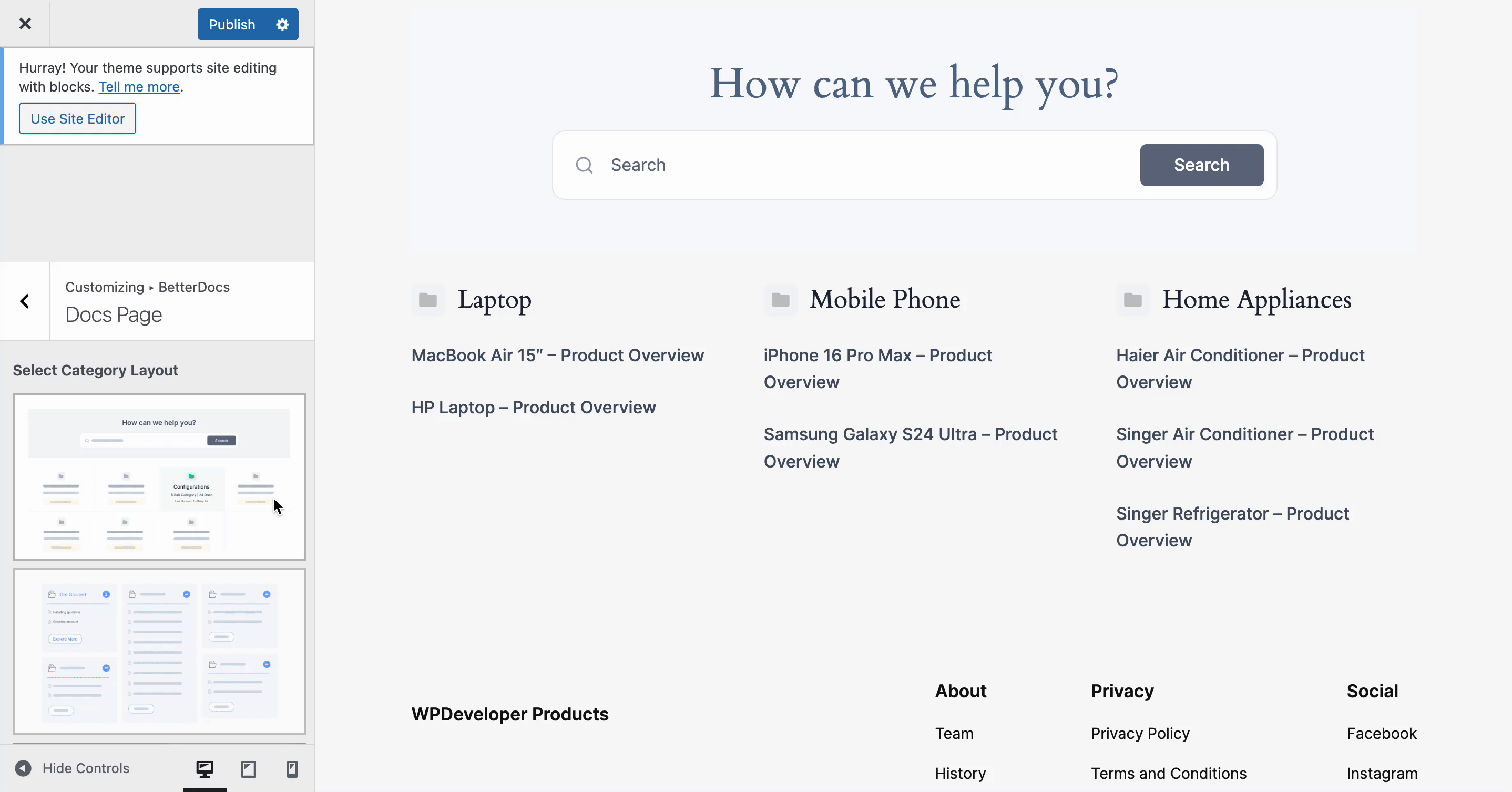 BetterDocs Layout