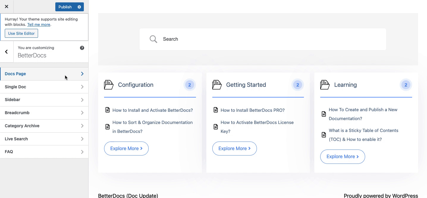 BetterDocs Layout