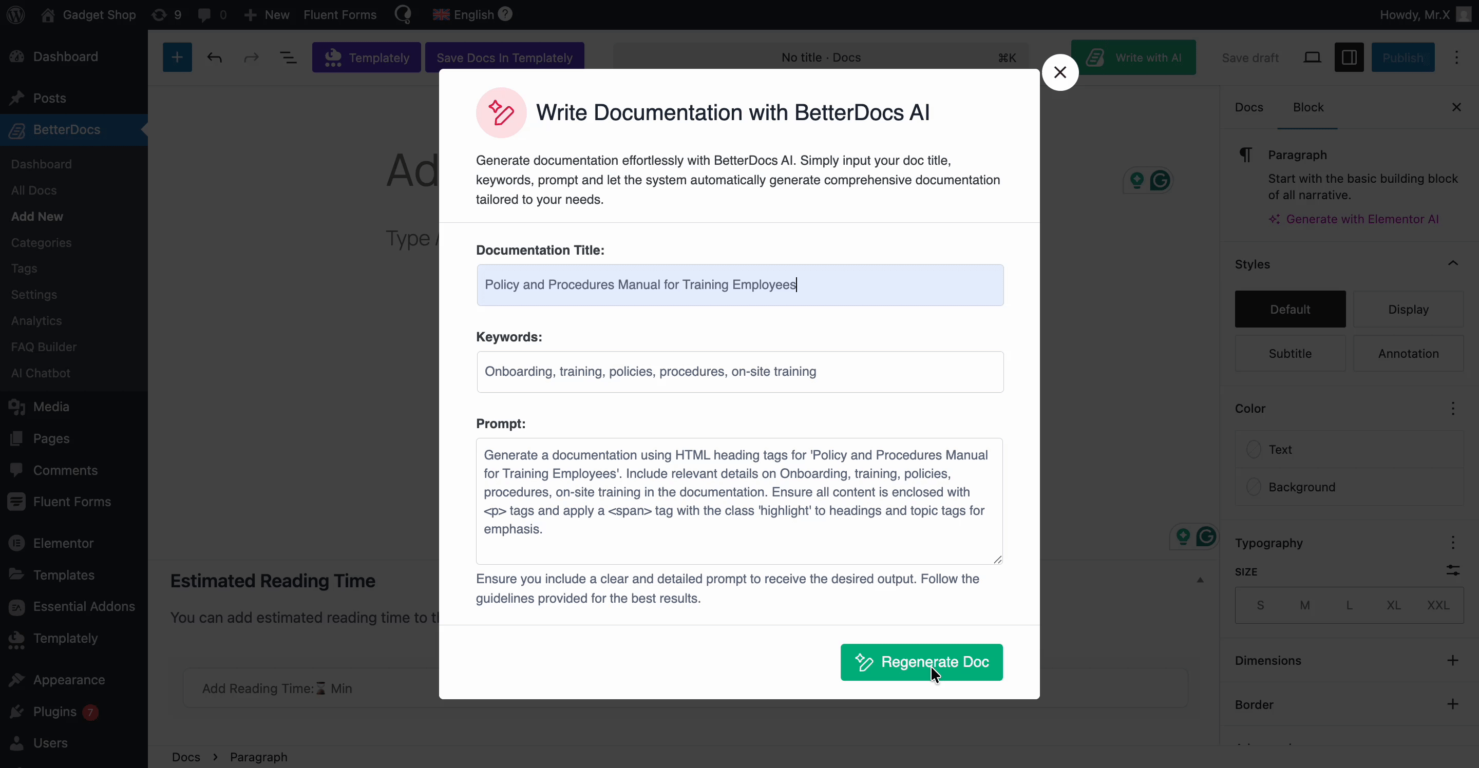 Policy with BetterDocs AI