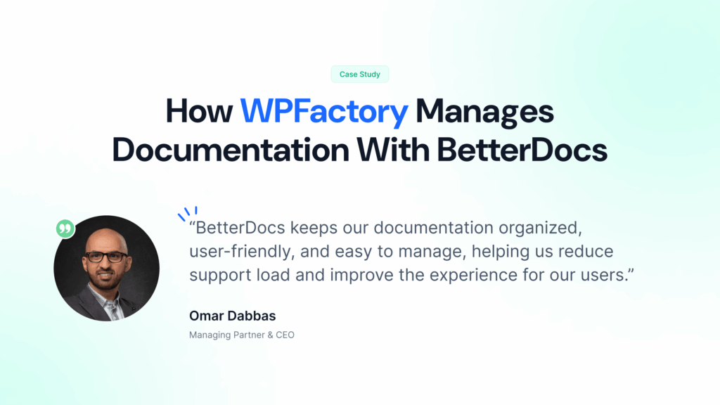 How WPFactory Manages Documentation With BetterDocs