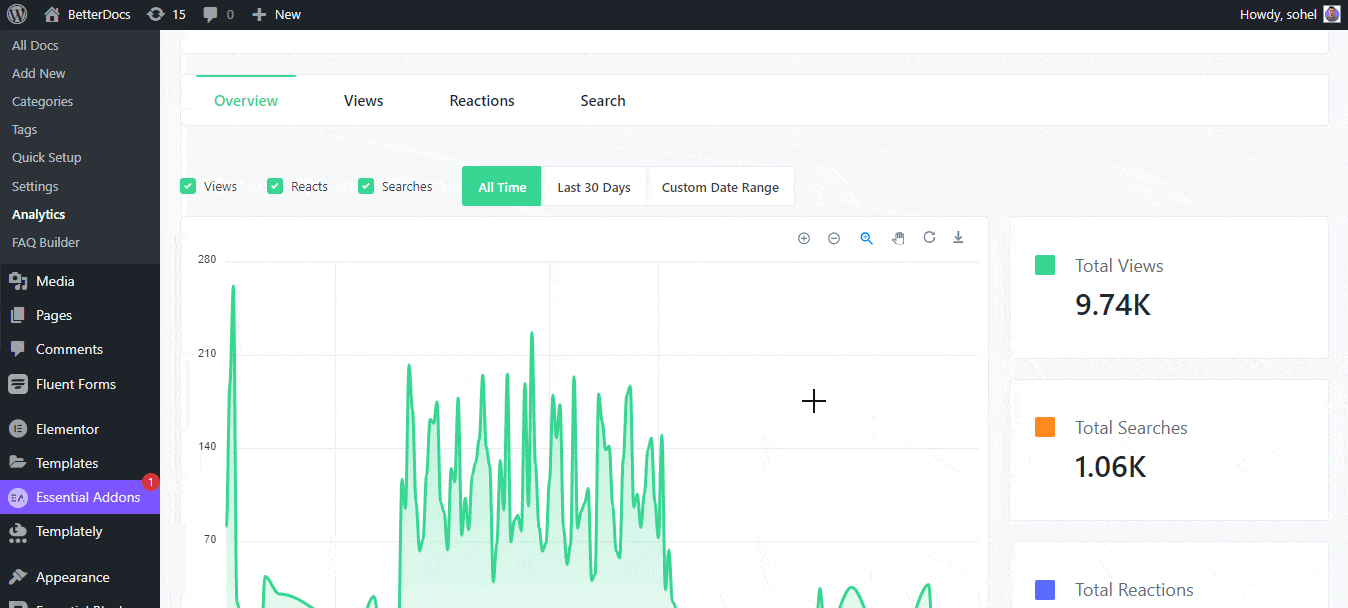 BetterDocs vs Heroic Knowledge Base: Full Feature & Pricing Comparison 6 BetterDocs Analytics