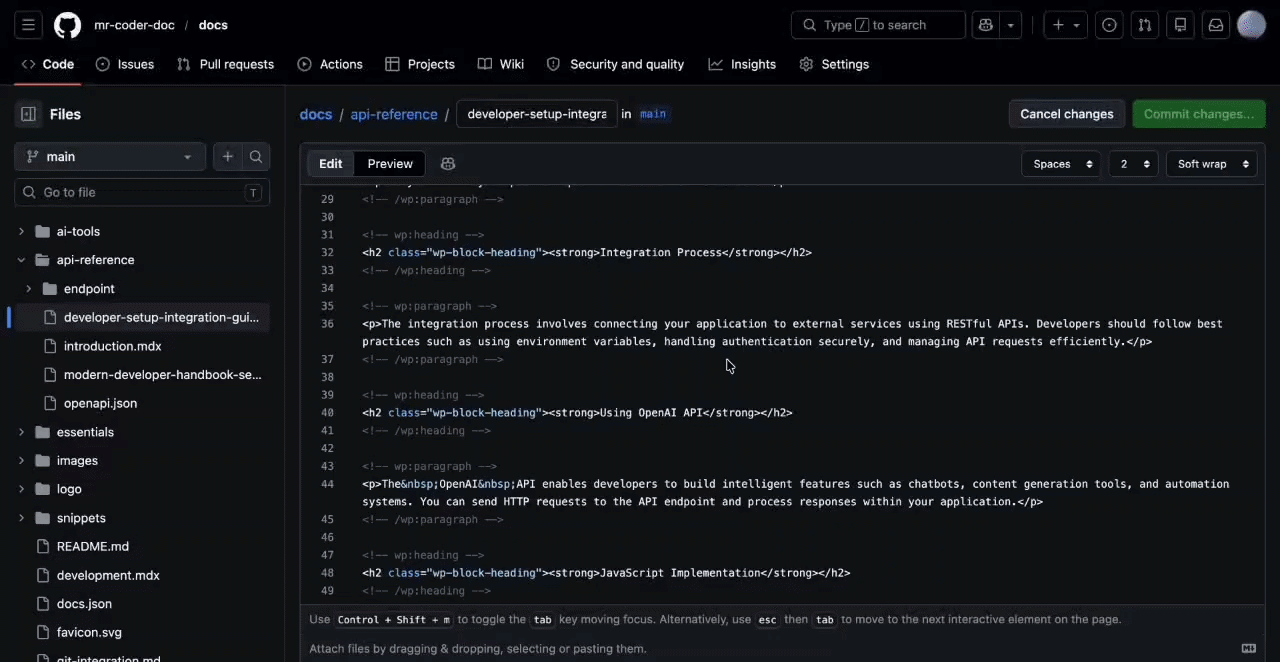 Sync Docs Smarter with the New Git Integration in BetterDocs 7 Git Integration