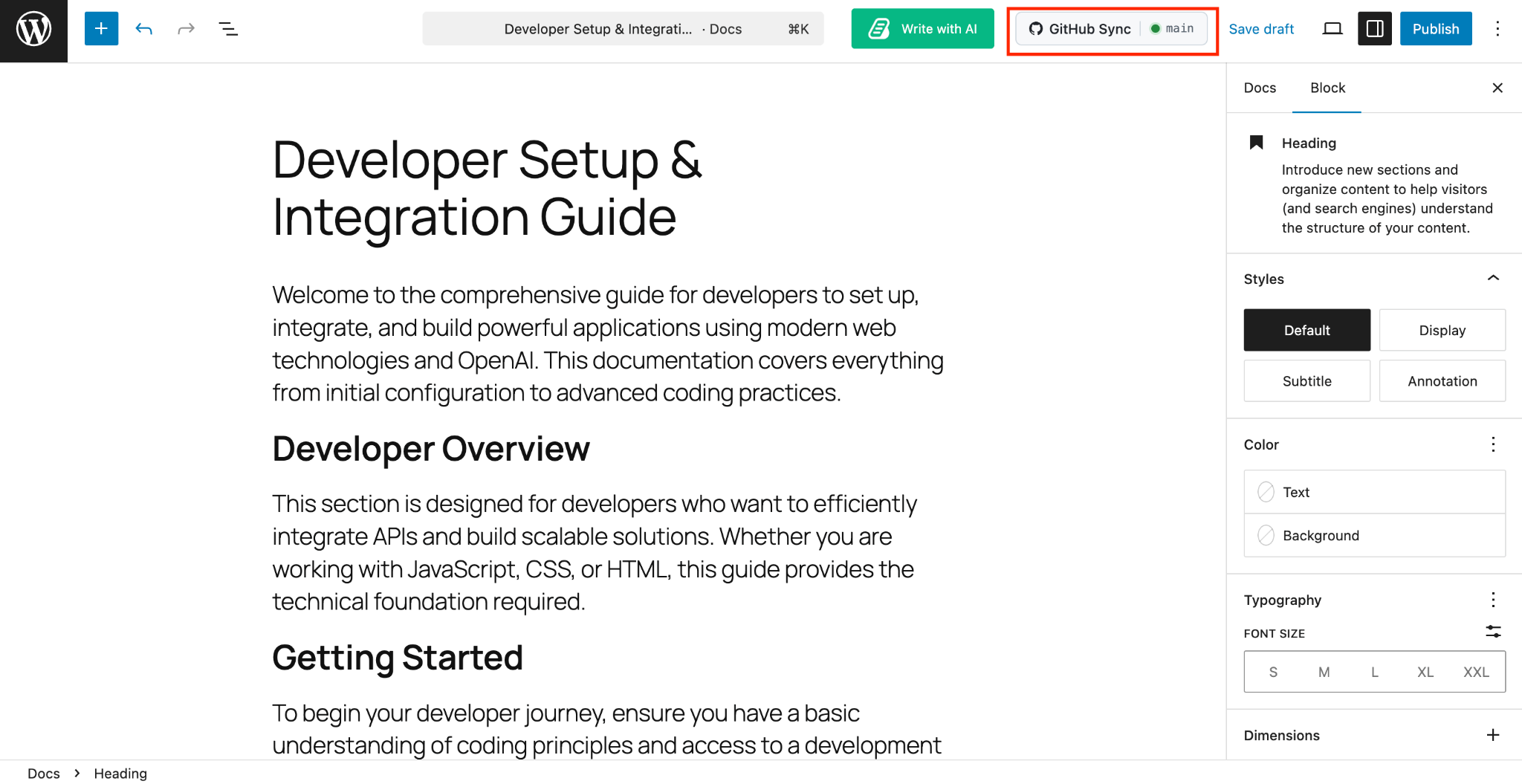 Sync Docs Smarter with the New Git Integration in BetterDocs 5 Git Integration