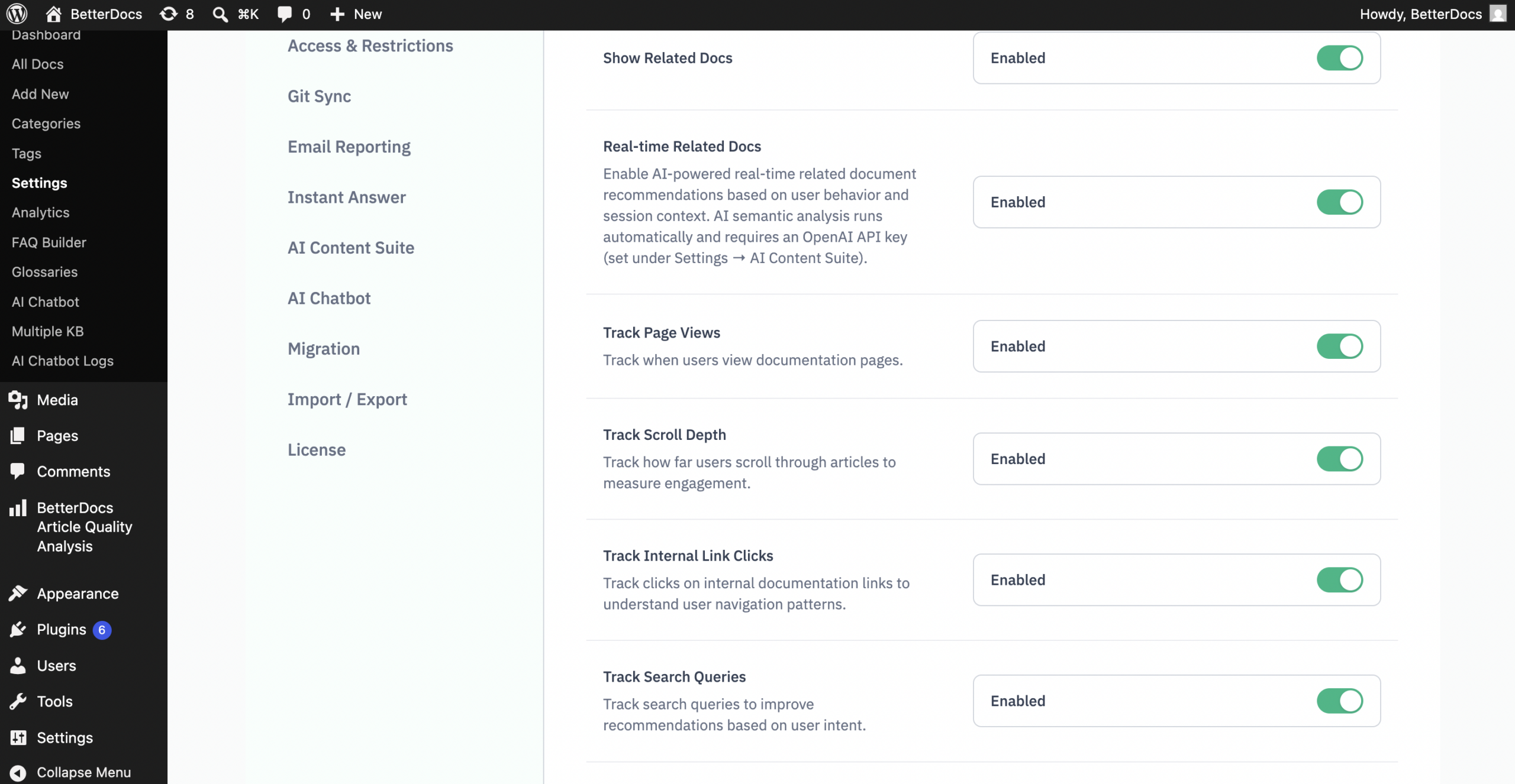 How to Show Real-Time Related Docs in WordPress Using BetterDocs AI? 4 BetterDocs AI-Powered Real-Time Related Docs