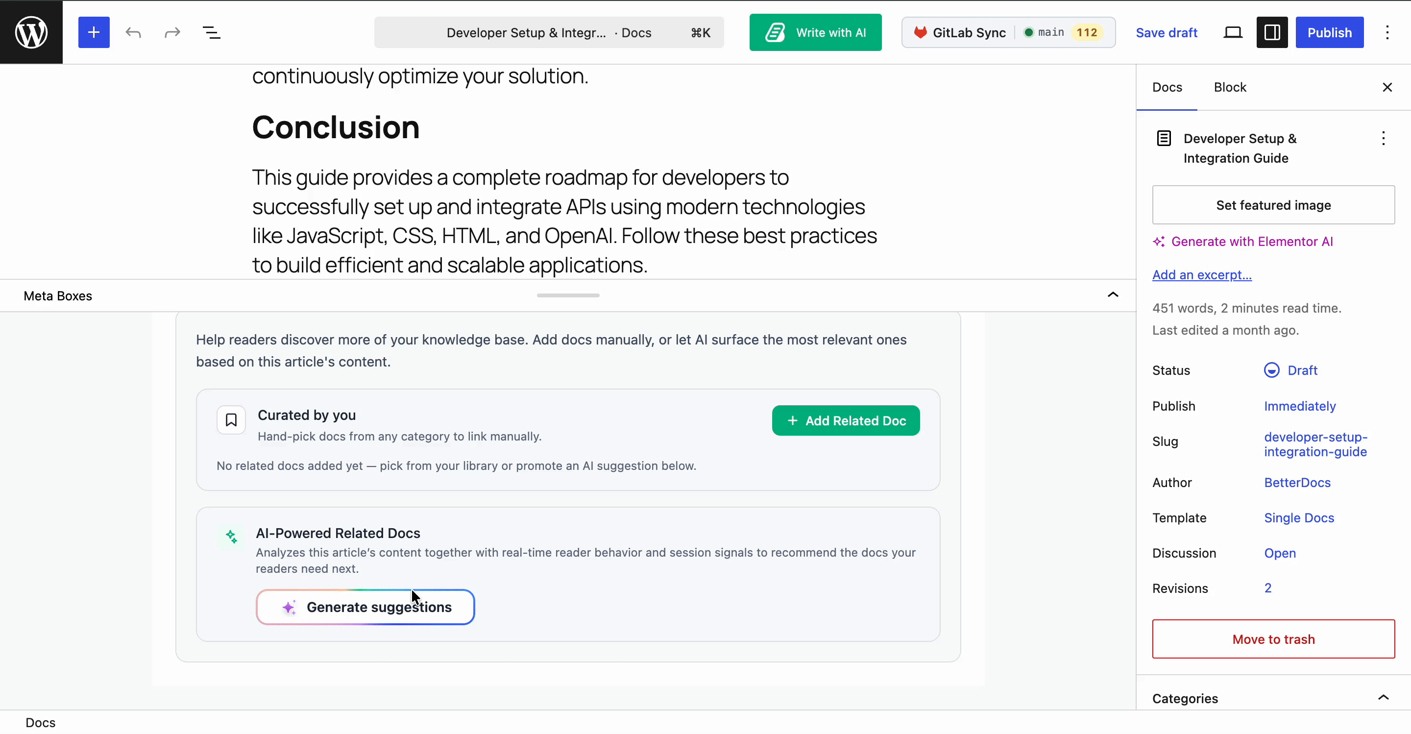 How to Show Real-Time Related Docs in WordPress Using BetterDocs AI? 8 BetterDocs AI-Powered Real-Time Related Docs